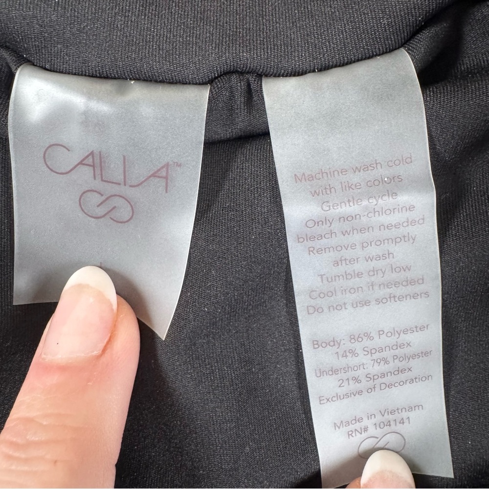 NWT Calia High-Rise Performance Short - Black - Size Large - Picture 6 of 6